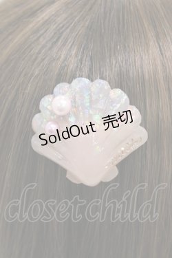 画像2: MILK / パールShellバレッタ  ピンクシェル H-25-12-26-002-ML-AC-KB-ZH