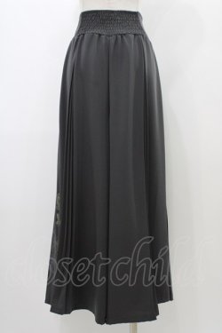 画像2: Ozz On / プリントプリーツワイドパンツ  グレー H-25-12-26-018-OO-PA-KB-ZH