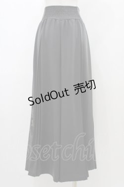 画像2: Ozz On / プリントプリーツワイドパンツ  グレー H-25-12-26-018-OO-PA-KB-ZH