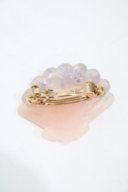 画像3: MILK / パールShellバレッタ  ピンクシェル H-25-12-26-002-ML-AC-KB-ZH