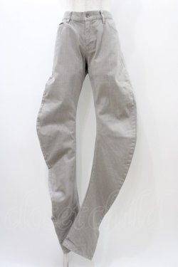 画像1: GADGET GROW / 変形ギャザーパンツ  グレー H-25-12-26-019-GO-PA-KB-ZH