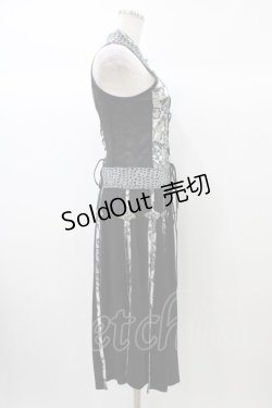 画像3: Qutie Frash / スリットロングベスト  ブラック H-25-12-26-021-QU-OP-KB-ZH