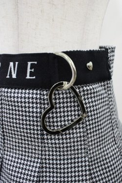 画像3: MORPH8NE / OFF SKIRT L ブラック×ホワイト H-25-12-26-025-0-SK-KB-ZH