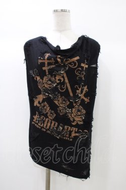 画像1: Deorart / ダメージタンク  黒 H-25-12-26-033-PU-TO-KB-ZH