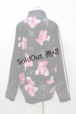 画像2: TRAVAS TOKYO / 昇華ジャージZIPジャケット  ブラック×ピンク H-25-12-26-034-PU-TO-KB-ZH