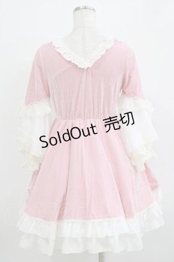 画像3: Bon21Hiz / ベロアワンピース M ピンク H-25-12-27-1022-LO-OP-NS-ZH