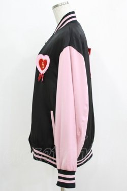 画像2: BABY,THE STARS SHINE BRIGHT / うさくみゃちゃんのSweet Loveスタジアムジャンパー Free ブラック H-25-12-27-1027-BA-JA-NS-ZH