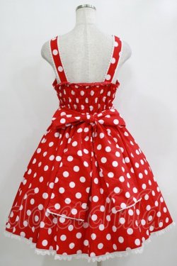 画像3: metamorphose / Syrupサーキュラージャンパースカート（ポルカドット） サイズ1 レッド H-25-12-27-1003-ME-OP-NS-ZH