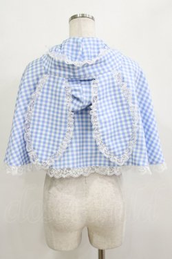 画像3: Ank Rouge / うさちゃんギンガムケープ M サックス H-25-12-27-1028-CA-TO-NS-ZH