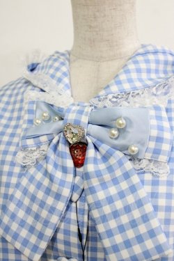 画像4: Ank Rouge / うさちゃんギンガムケープ M サックス H-25-12-27-1028-CA-TO-NS-ZH