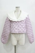 Jamie エーエヌケー / キルティングセーラーアウター M ピンク H-25-12-27-1029-LO-JA-NS-ZH
