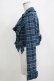 画像2: axes femme kawaii / タータンチェックジャケット M ブルー H-25-12-27-1032-AX-JA-NS-ZH (2)