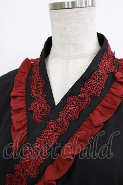 画像4: Chalmiere / 和風ブラウス M ブラック H-25-12-27-1035-PU-BL-NS-ZH