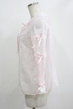 画像2: Angelic Pretty / ハートお花レースブラウス Free ピンク H-25-12-27-1037-AP-BL-NS-ZH