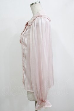 画像2: axes femme kawaii / ストライプシアーブラウス M ピンク H-25-12-27-1038-AX-BL-NS-ZH