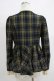 画像3: an another angelus / クレリック衿チェックペプラムシャツ Free GREEN×NV H-25-12-27-1040-CA-TO-NS-ZH (3)