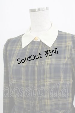 画像5: an another angelus / クレリック衿チェックペプラムシャツ Free GREEN×NV H-25-12-27-1040-CA-TO-NS-ZH
