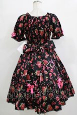 画像3: metamorphose / Lady Fruit 半袖ワンピース サイズ1 ブラック H-25-12-27-1004-ME-OP-NS-ZH (3)