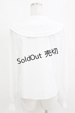 画像3: axes femme Kawaii / フラット衿ブラウス M オフ H-25-12-27-1041-AX-BL-NS-ZH