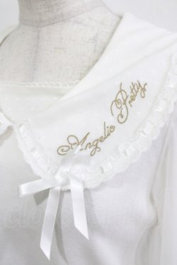 画像4: Angelic Pretty / Cuteロゴ刺繍カットソー Free オフ H-25-12-27-1043-AP-TO-NS-ZH