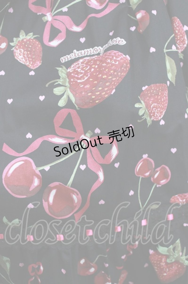画像4: metamorphose / Lady Fruit 半袖ワンピース サイズ1 ブラック H-25-12-27-1004-ME-OP-NS-ZH (4)
