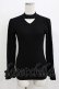 画像1: an another angelus / 袖口リボンチョーカーニットプルオーバー Free BLACK H-25-12-27-1044-CA-TO-NS-ZH (1)