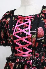 画像5: metamorphose / Lady Fruit 半袖ワンピース サイズ1 ブラック H-25-12-27-1004-ME-OP-NS-ZH (5)