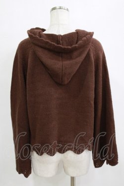 画像3: m petit by misako / フード付きニットカーディガン L ブラウン H-25-12-27-1047-LO-TO-NS-ZH