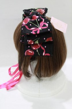 画像2: metamorphose / Lady Fruitリボンヘッドドレス  ブラック H-25-12-27-1051-ME-AC-NS-ZH