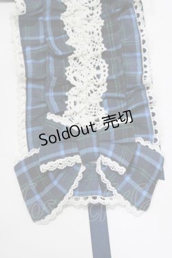 画像3: axes femme Kawaii / タータンチェックヘッドドレス  ブルー H-25-12-27-1054-AX-AC-NS-ZH