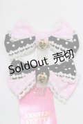 Angelic Pretty / Lovely Dot配色リボンコーム  ブラック/ピンク H-25-12-27-1056-AP-AC-NS-ZH