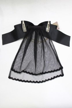 画像3: Amavel / Arcanum Amuletベール付きスリーピンリボン  ブラック H-25-12-27-1058-CA-AC-NS-ZH