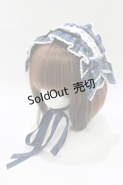 画像1: axes femme Kawaii / タータンチェックヘッドドレス  ブルー H-25-12-27-1059-AX-AC-NS-ZH