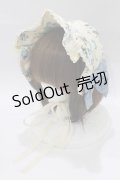 axes femme kawaii / アンティークローズ柄ハーフボンネット  生成り H-25-12-27-1060-AX-AC-NS-ZH