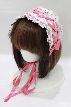 画像1: metamorphose / シャーロットレースアップヘッドドレス  オフ白 H-25-12-27-1061-ME-AC-NS-ZH