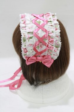 画像2: metamorphose / シャーロットレースアップヘッドドレス  オフ白 H-25-12-27-1061-ME-AC-NS-ZH