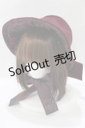 Mary Magdalene / 別珍ヴィクトリアンドールボンネット  パープル H-25-12-27-1062-CL-AC-NS-ZH