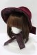 画像1: Mary Magdalene / 別珍ヴィクトリアンドールボンネット  パープル H-25-12-27-1062-CL-AC-NS-ZH (1)
