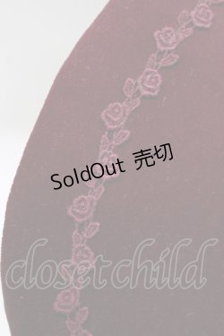 画像3: Mary Magdalene / 別珍ヴィクトリアンドールボンネット  パープル H-25-12-27-1062-CL-AC-NS-ZH