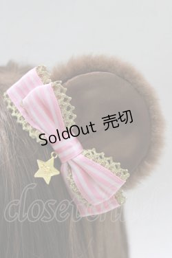 画像2: Angelic Pretty / Candy Carol Bearクリップ  ブラウン/ピンク H-25-12-27-1063-AP-AC-NS-ZH