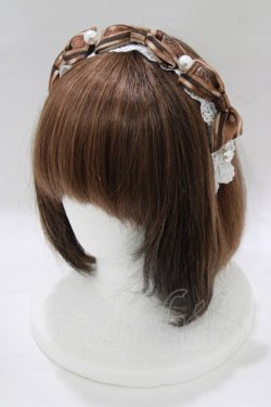 画像1: Royal Princess Alice / Sweet Chocolat・たまコラボ/カチューシャ  ブラウン H-25-12-27-1067-LO-AC-NS-ZH