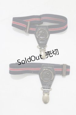 画像1: Beth / Bethエンブレムソックスガーター  ネイビー H-25-12-27-1070-CL-ZA-NS-ZH