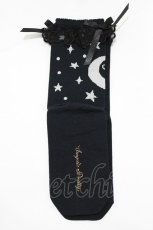 画像2: Angelic Pretty / Dreamy Starクルー丈ソックス  ブラック H-25-12-27-1073-AP-ZA-NS-ZH (2)