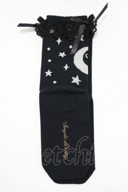 画像2: Angelic Pretty / Dreamy Starクルー丈ソックス  ブラック H-25-12-27-1073-AP-ZA-NS-ZH