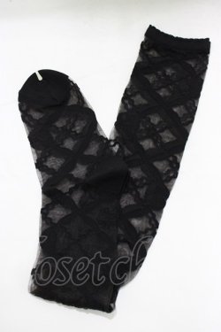 画像1: Angelic Pretty / Airy Crossオーバーニー  ブラック H-25-12-27-1081-AP-ZA-NS-ZH