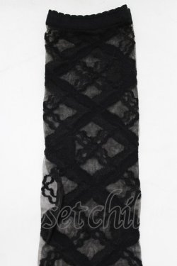 画像3: Angelic Pretty / Airy Crossオーバーニー  ブラック H-25-12-27-1081-AP-ZA-NS-ZH