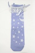 Angelic Pretty / Dreamy Starクルー丈ソックス  ラベンダー H-25-12-27-1082-AP-ZA-NS-ZH