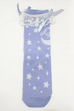画像1: Angelic Pretty / Dreamy Starクルー丈ソックス  ラベンダー H-25-12-27-1082-AP-ZA-NS-ZH