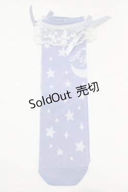 画像1: Angelic Pretty / Dreamy Starクルー丈ソックス  ラベンダー H-25-12-27-1082-AP-ZA-NS-ZH
