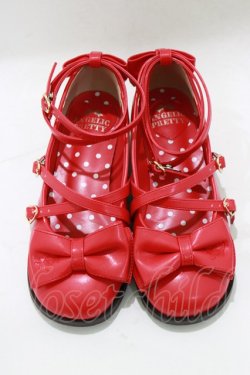 画像1: Angelic Pretty / Tea Party Shoes LL/約25.5cm レッド H-25-12-27-1084-AP-SH-NS-ZH